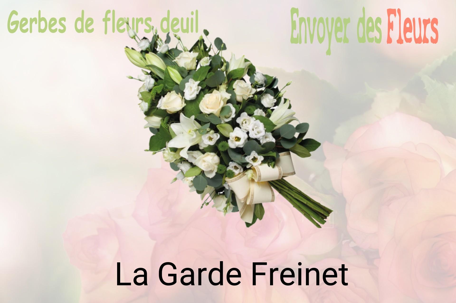 Gerbe de fleurs de deuil livrée à La Garde-Freinet